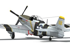 north american p51d mustang the flying undertaker 3Dモデル