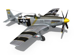 north american p51d mustang the flying undertaker 3Dモデル
