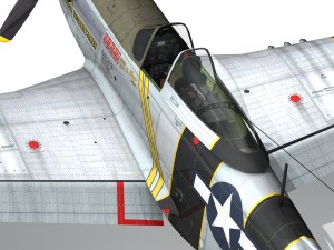 north american p51d mustang the flying undertaker 3Dモデル
