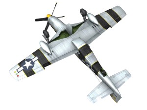 north american p51d mustang the flying undertaker 3Dモデル
