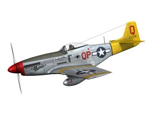 north american p51d mustang marie 3D Model