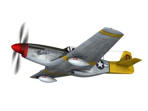 north american p51d mustang marie 3D Model