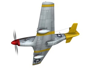 north american p51d mustang marie 3D Model