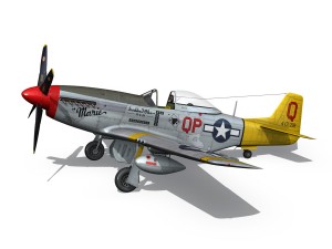north american p51d mustang marie 3D Model