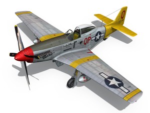 north american p51d mustang marie 3D Model