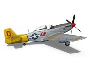 north american p51d mustang marie 3D Model