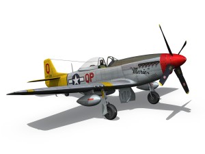 north american p51d mustang marie 3D Model