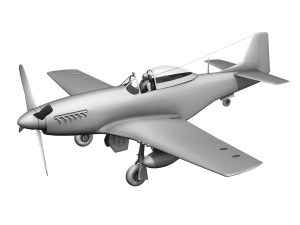 north american p51d mustang marie 3D Model