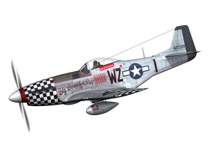 north american p51d mustang big beautiful doll 3D Model