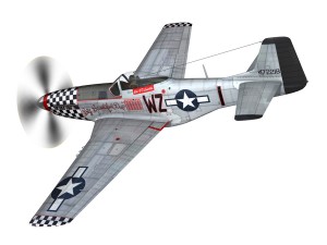 north american p51d mustang big beautiful doll 3D Model