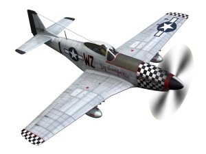 north american p51d mustang big beautiful doll 3D Model