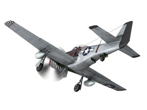 north american p51d mustang big beautiful doll 3D Model