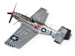 north american p51d mustang big beautiful doll 3D Model