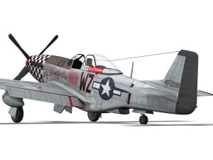 north american p51d mustang big beautiful doll 3D Model