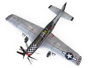 north american p51d mustang big beautiful doll 3D Model