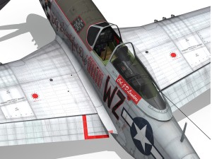 north american p51d mustang big beautiful doll 3D Model