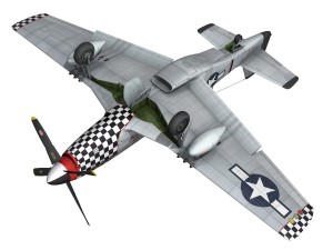 north american p51d mustang big beautiful doll 3D Model