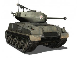 m4a3e8 sherman easy eight rices red devils 3D Model