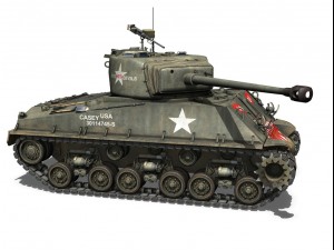 m4a3e8 sherman easy eight rices red devils 3D 모델