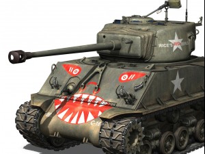m4a3e8 sherman easy eight rices red devils 3D 모델
