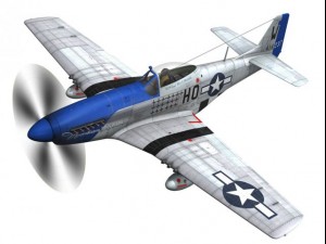 north american p51d mustang moonbeam mcswine 3D Model