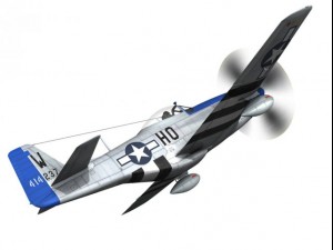 north american p51d mustang moonbeam mcswine 3D Model