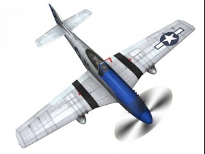 north american p51d mustang moonbeam mcswine 3D Model