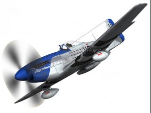 north american p51d mustang moonbeam mcswine 3D Model