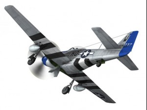 north american p51d mustang moonbeam mcswine 3D Model