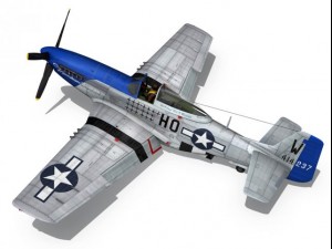 north american p51d mustang moonbeam mcswine 3D Model
