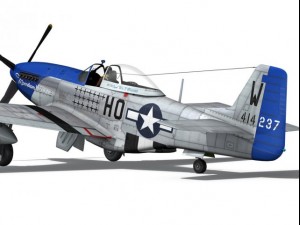 north american p51d mustang moonbeam mcswine 3D Model