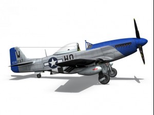 north american p51d mustang moonbeam mcswine 3D Model