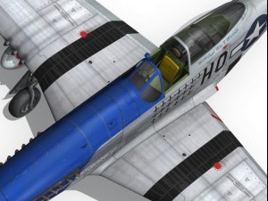 north american p51d mustang moonbeam mcswine 3D Model