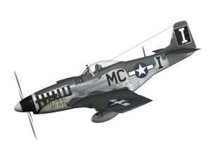 north american p51d mustang happy jacks go buggy 3D Model