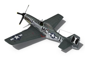 north american p51d mustang happy jacks go buggy 3D Model