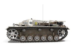stug iii - ausfd - stug abt 192 - winter camo 3D Model