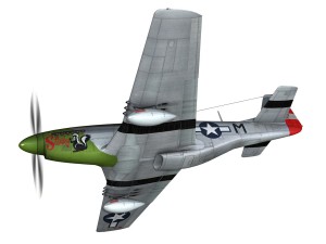 north american p51d mustang stinky 3D 模型