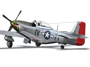 north american p51d mustang stinky 3D 模型