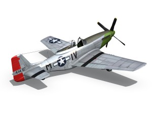 north american p51d mustang stinky 3D 模型