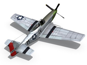 north american p51d mustang stinky 3D 模型