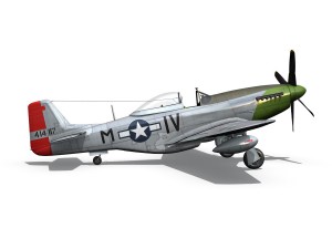 north american p51d mustang stinky 3D 模型