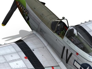 north american p51d mustang stinky 3D 模型