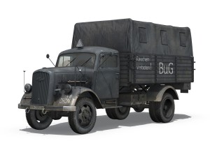 opel blitz 3ton fuel transporter 3D Модель