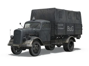 opel blitz 3ton fuel transporter 3D Model
