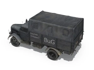 opel blitz 3ton fuel transporter 3D Model