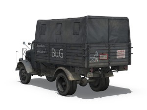 opel blitz 3ton fuel transporter 3D Модель