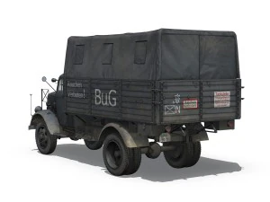 opel blitz 3ton fuel transporter 3D Model