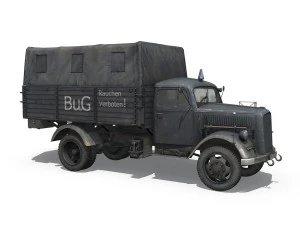 opel blitz 3ton fuel transporter 3D Model
