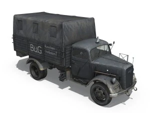 opel blitz 3ton fuel transporter 3D Model