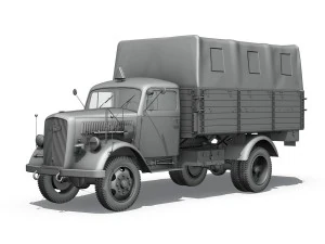 opel blitz 3ton fuel transporter 3D Model